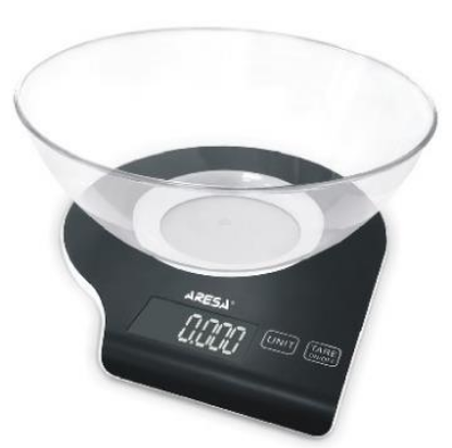Изображение Весы кухонные Aresa AR-4301 (черный)
