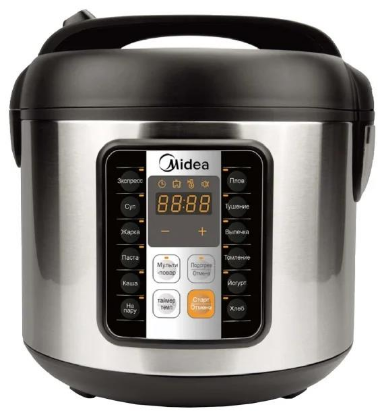 Изображение Мультиварка Midea MPC-6032 (860 Вт/5 л /черный, серебристый)