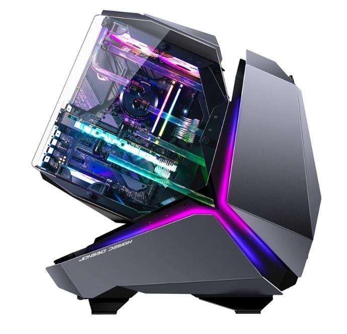 Изображение Корпус Jonsbo MOD5 Grey (mATX, ATX, Mini-ITX, серый, без БП)/(MOD-5 Gray)