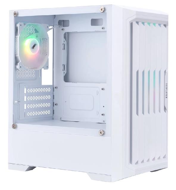 Изображение Корпус 1STPLAYER BULLET HUNTER H2 ARGB White (mATX, Mini-ITX, белый, без БП)/(H2-WH-4F7-W)